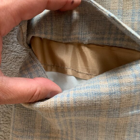 Vintage Plaid Sports Jacket. Clipper Craft by The Blade. See Measurements Below. - Picture 7 of 16